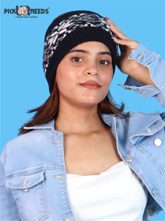Pick Ur Needs Winter Headband for Women & Men Stretchable Ear Warmer Kanpatti Hair Band Cozy Head Cover for Walking, Running & Travel