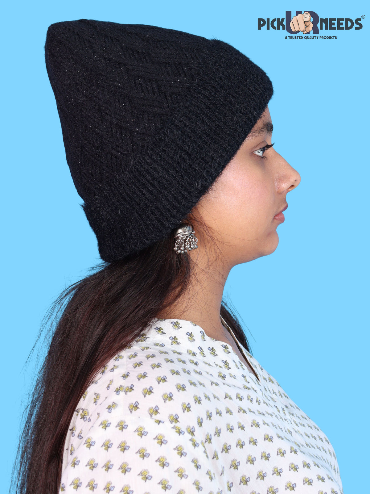 Pick Ur Needs Women & Girls Winter Beanie Cap Cozy & Soft Knitted Warm Hat with Stretchable Fit