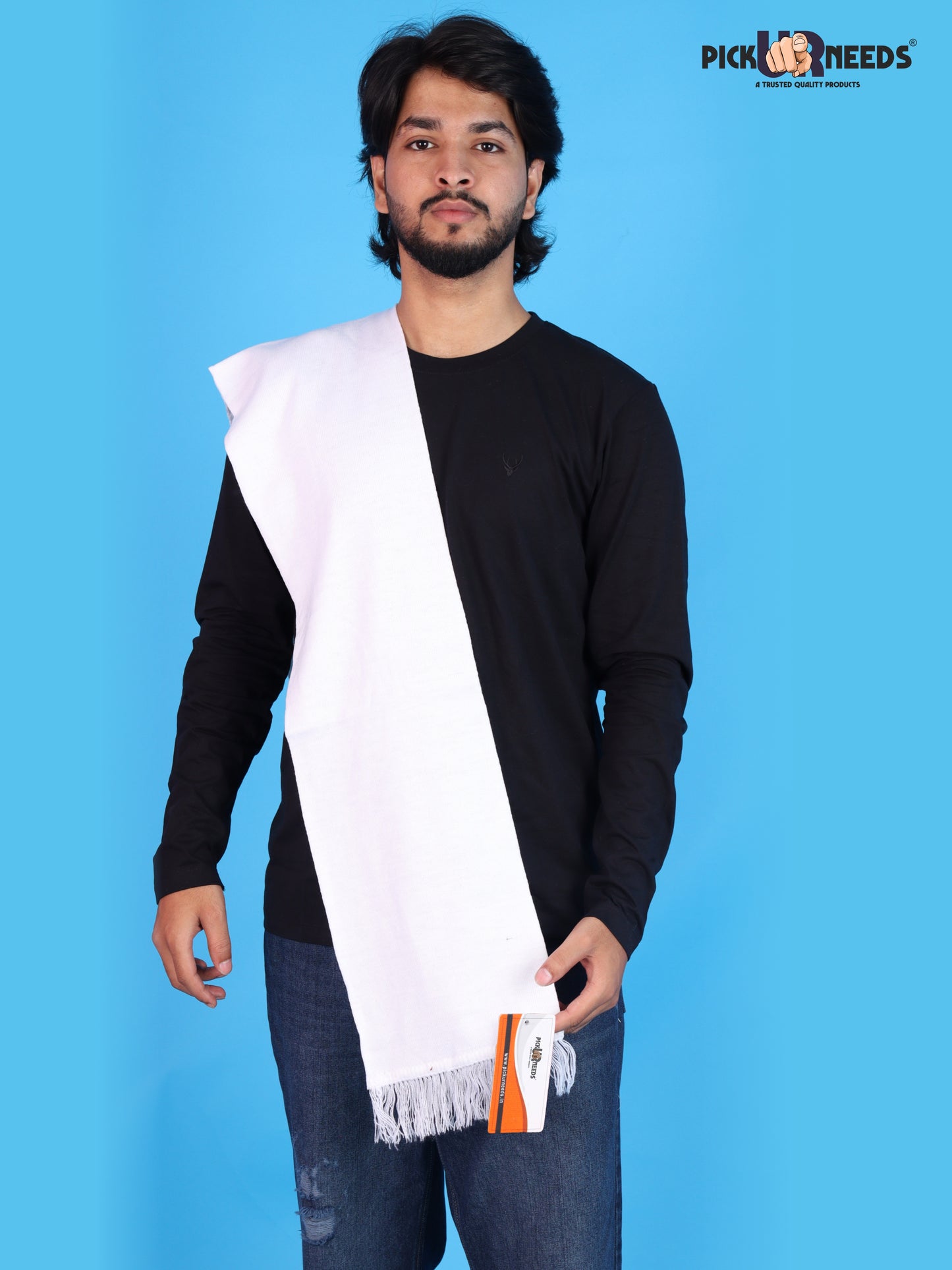 Pick Ur Needs Mens Winter Muffler Scarf for Boys & Men Soft Warm Neck Wrap Stole Lightweight Shawl