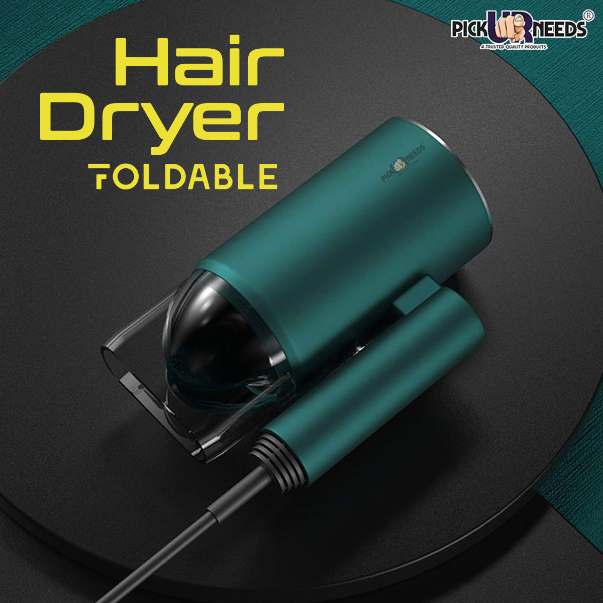Pick Ur Needs Professional Foldable Stylish Hot And Cold Hair Dryer With Over Heat Protection For Men & Women