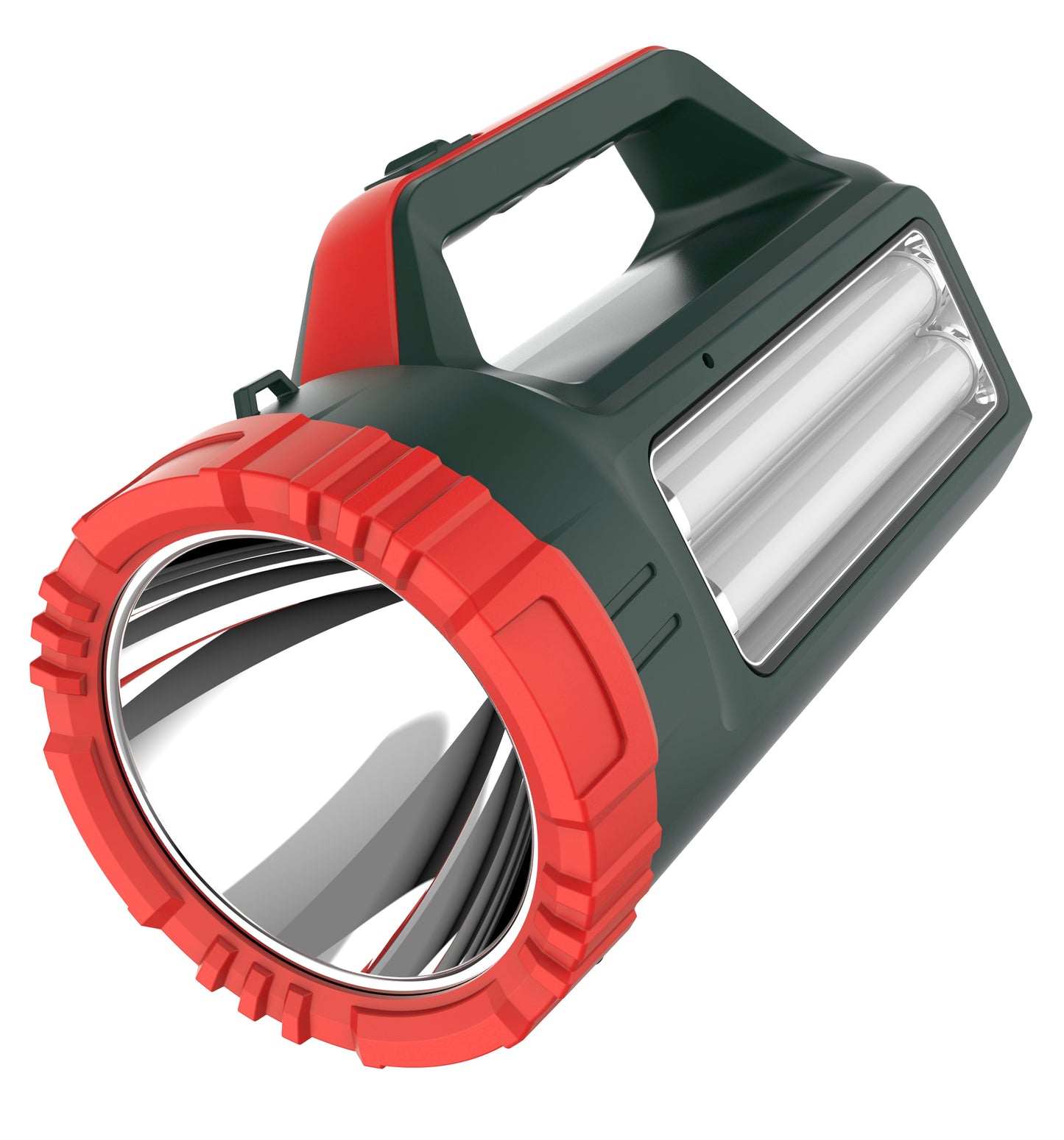 Pick Ur Needs Long Range Search Torch Light Emergency Rechargeable Handheld Torch + Side 2 Tube