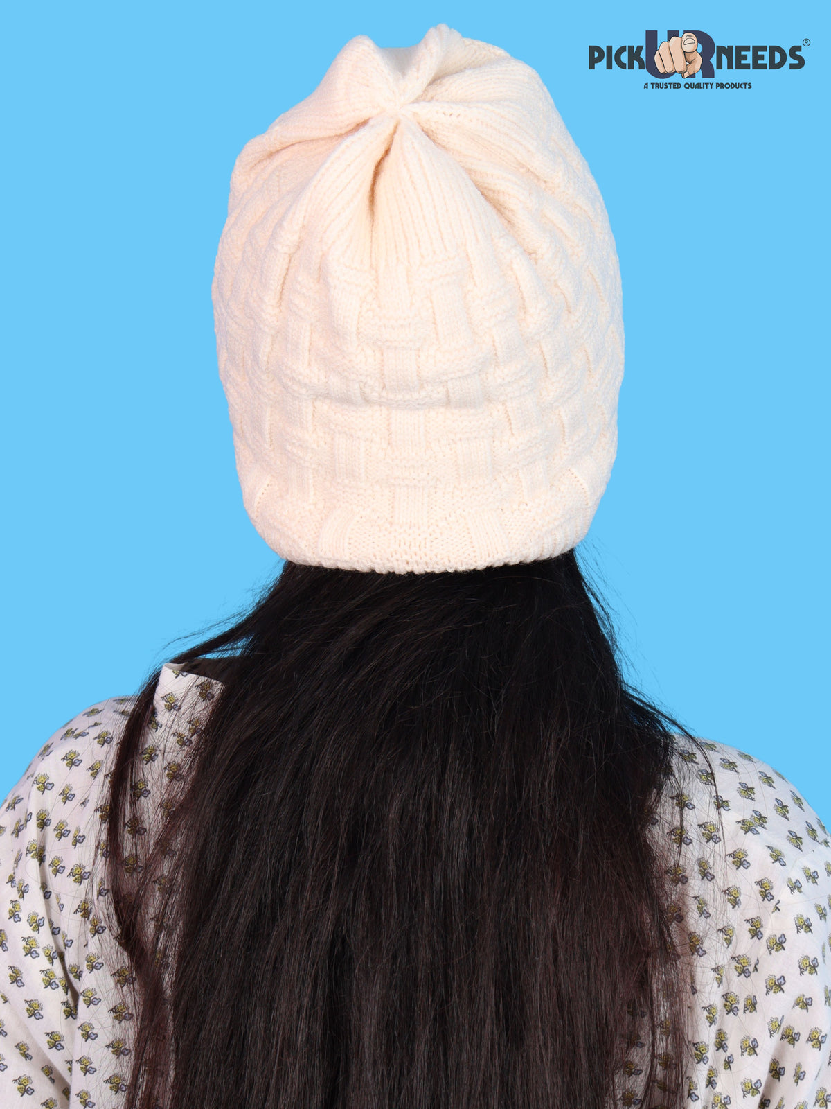 Pick Ur Needs Stylish Winter Cap for Women & Girls Warm Cozy Stretchable with Soft Knit Fabric
