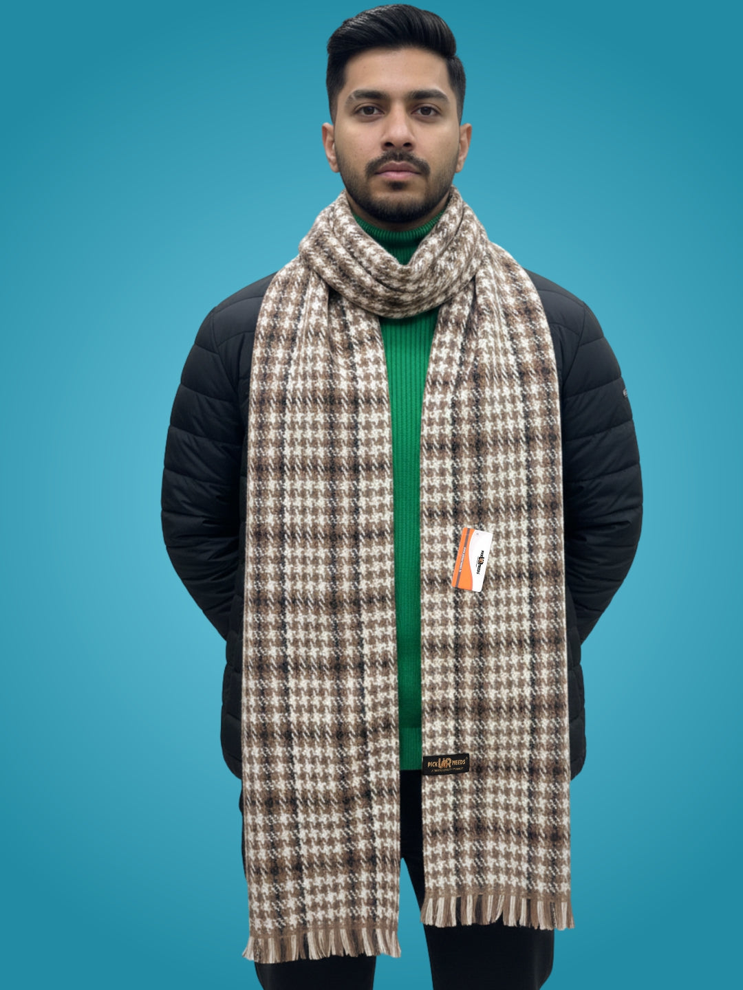 Pick Ur Needs Soft, Warm & Breathable Premium Wool Blend Winter Scarf for Men Fashionable Elegant Muffler