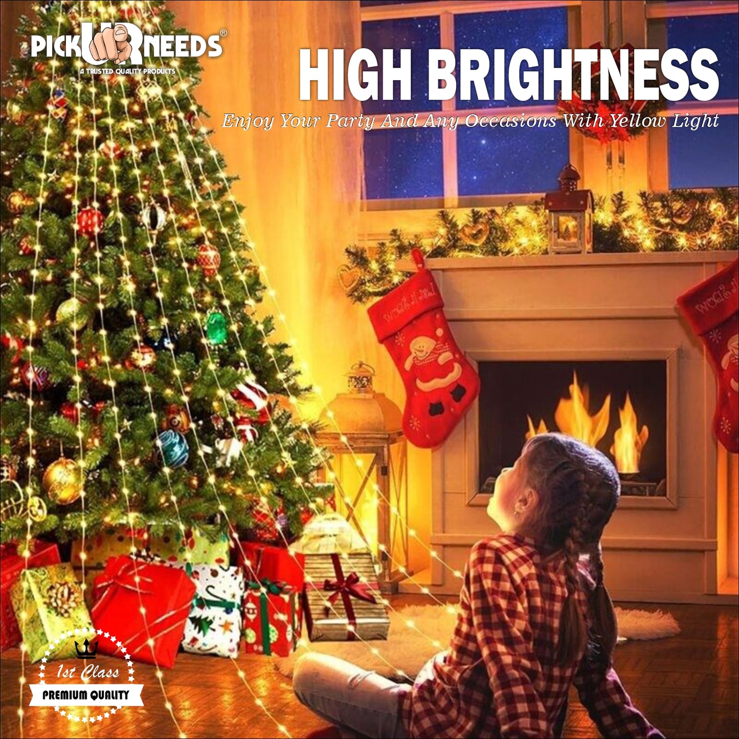 Pick Ur Needs 24 LEDs 10 m Beige Flickering Water Drop Rice Lights
