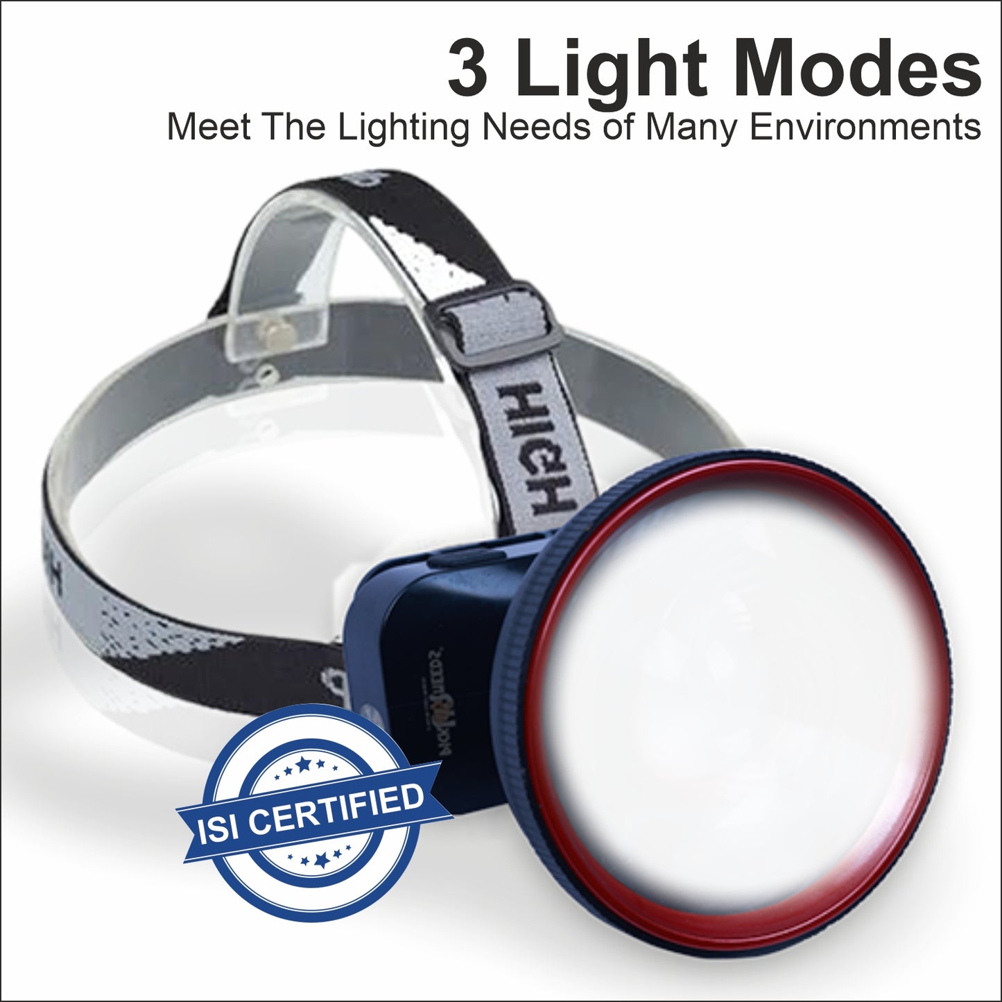 Pick Ur Needs Super Power Head Lamp With 3 Mode LED Zoomable Head Light For Camping Headlamp 5 hrs Torch Emergency Light