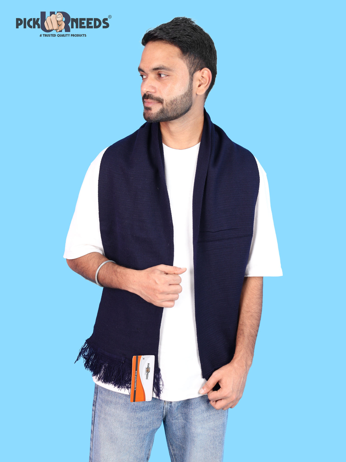 Pick Ur Needs Mens Winter Muffler Scarf for Boys & Men Soft Warm Neck Wrap Stole Lightweight Shawl