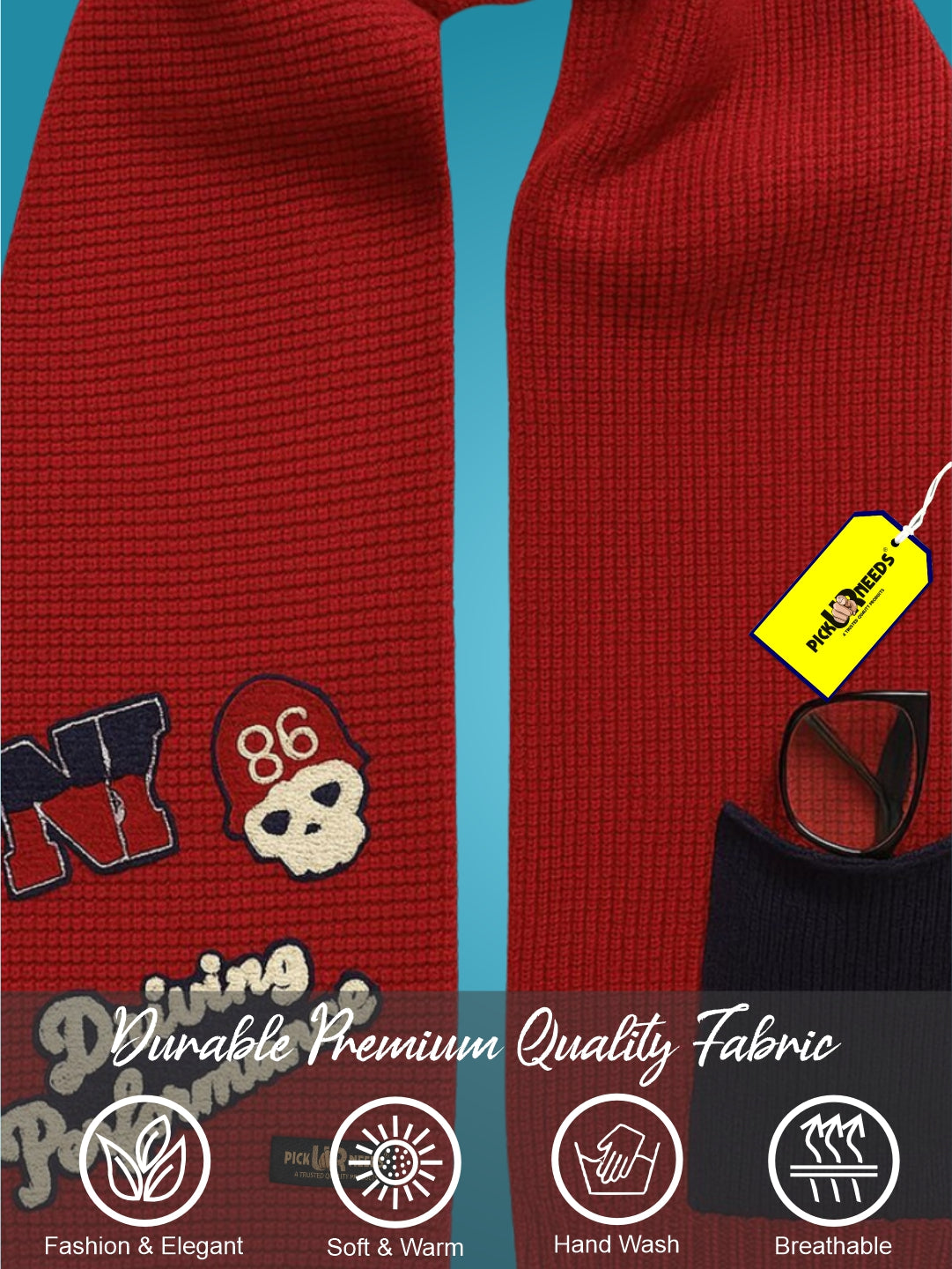 Pick Ur Needs Self Design Women Muffler