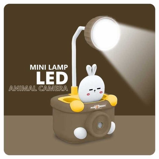 Pick Ur Needs Multi-Functional Study Lamp Desk Lamp with Sharpener and Pen Holder Study Lamp  (20 cm, Brown)