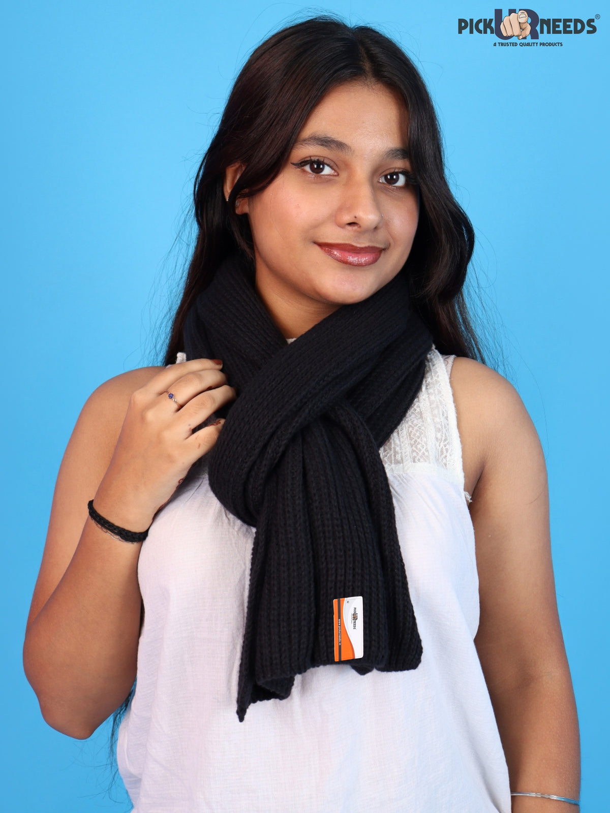 Pick Ur Needs Soft Warm Winter Muffler Shawl Stole Knitted Wrap for Girls & Women Stylish Lightweight Shoulder Scarf