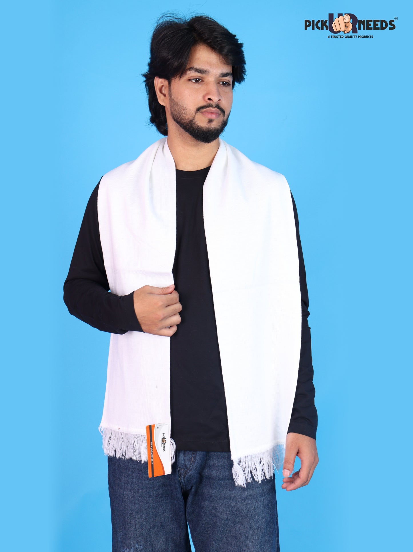 Pick Ur Needs Mens Winter Muffler Scarf for Boys & Men Soft Warm Neck Wrap Stole Lightweight Shawl