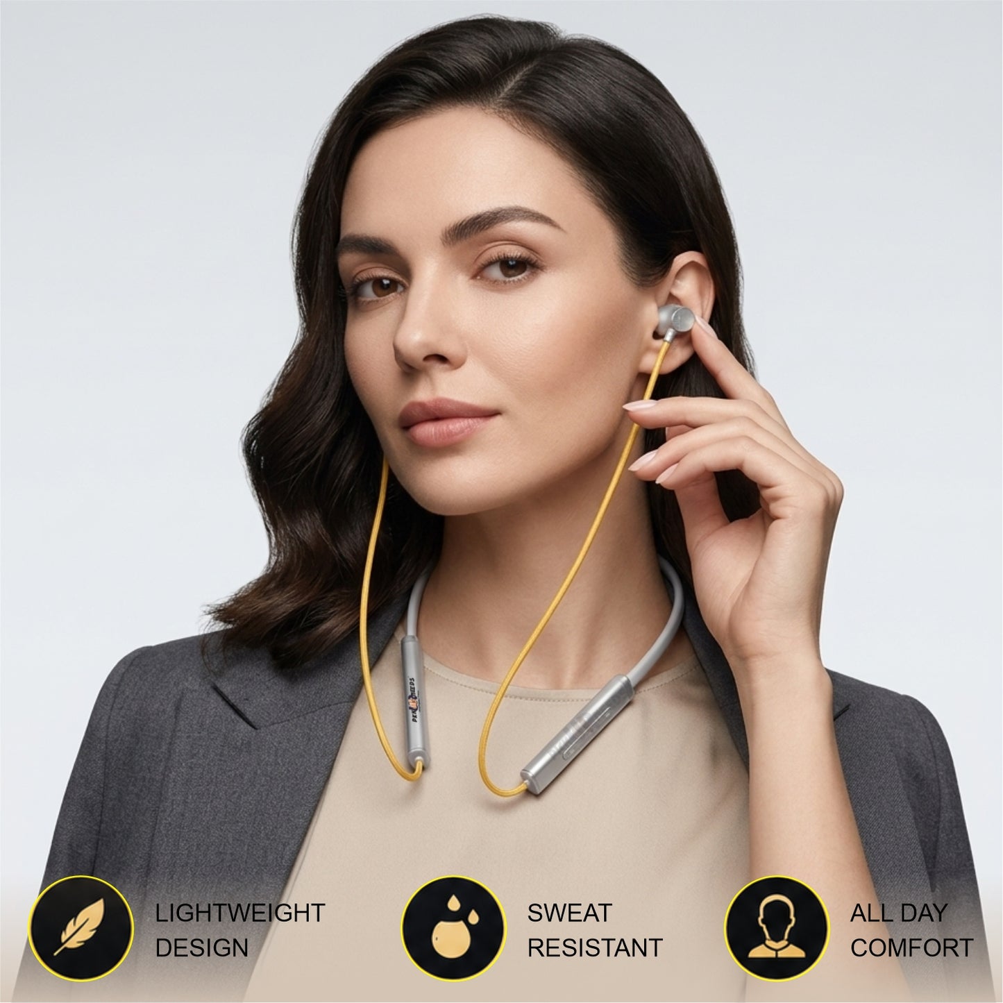 Premium Wireless Bluetooth Neckband Earbuds with HD Sound & Comfortable Fit