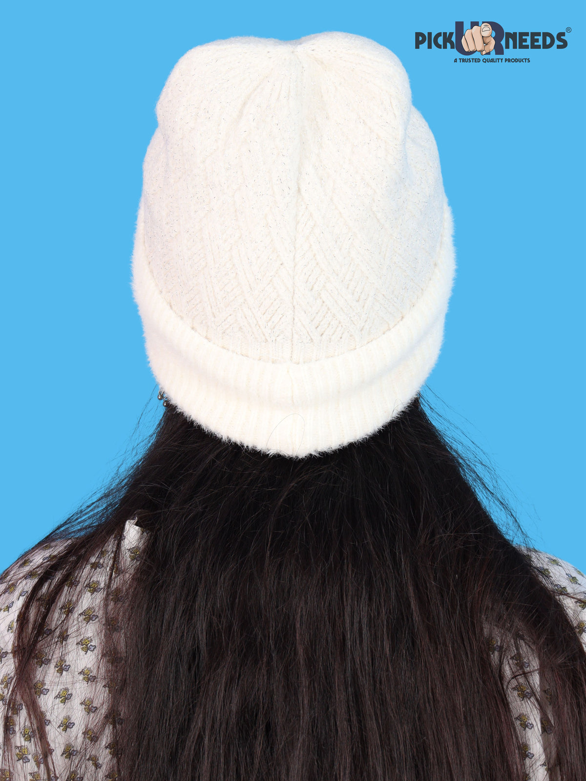 Pick Ur Needs Women & Girls Winter Beanie Cap Cozy & Soft Knitted Warm Hat with Stretchable Fit