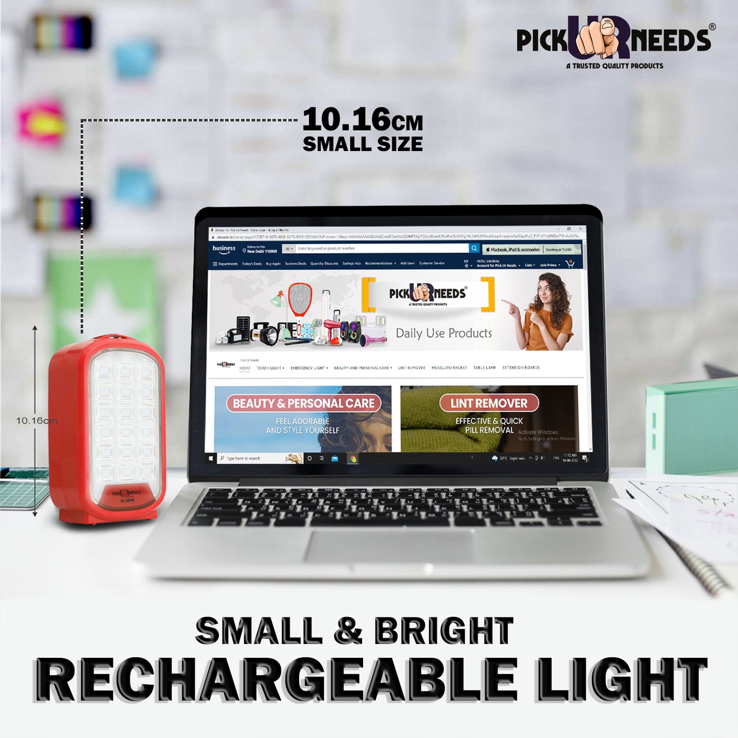 Pick Ur Needs Portable & Rechargeable Mini Emergency Lantern 18SMD LED Floor Lamp Light