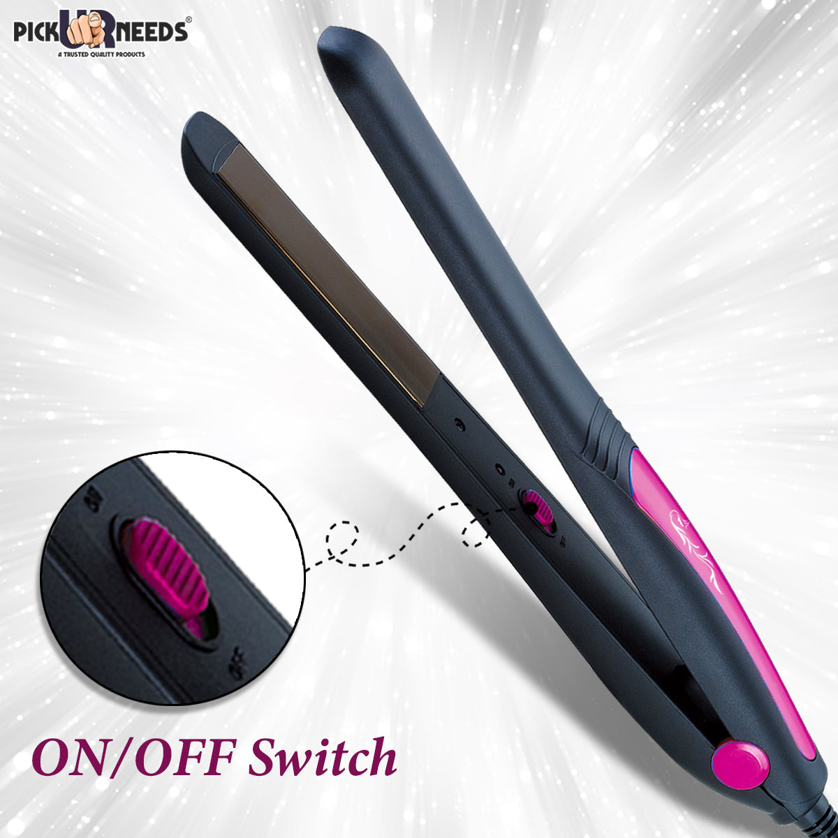 Pick Ur Needs Professional Hair Straightener 40W Ceramic Plate With Quick 30Sec