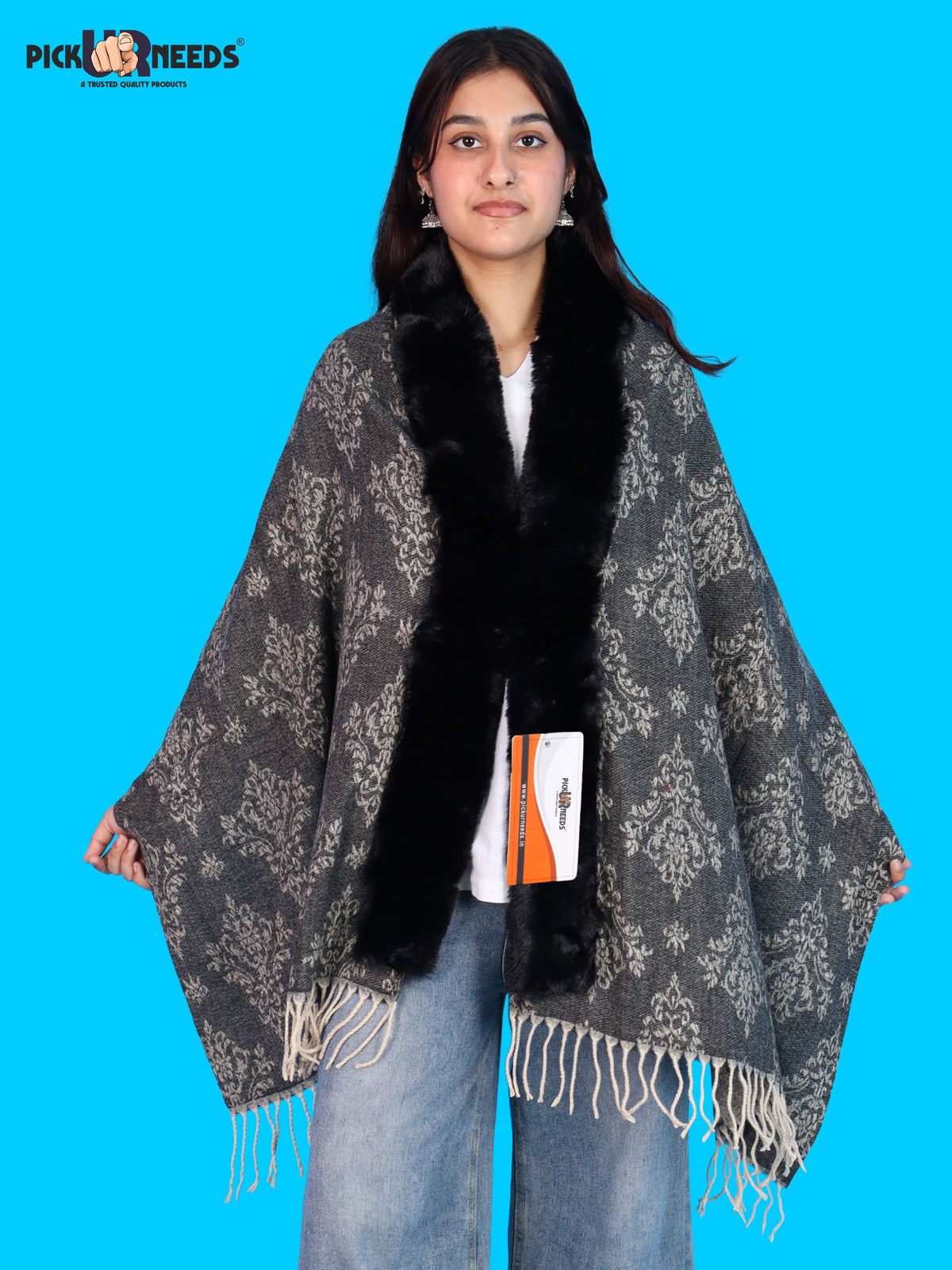 Pick Ur Needs Pashmina Self Design Women Shawl