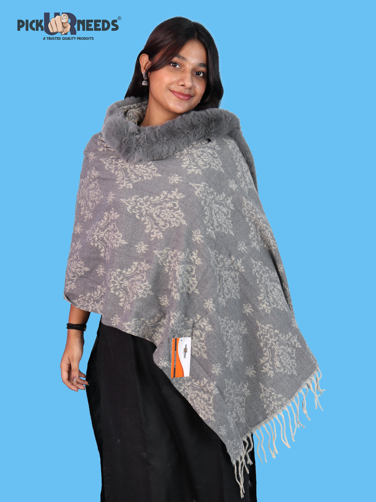 Pick Ur Needs Pashmina Self Design Women Shawl