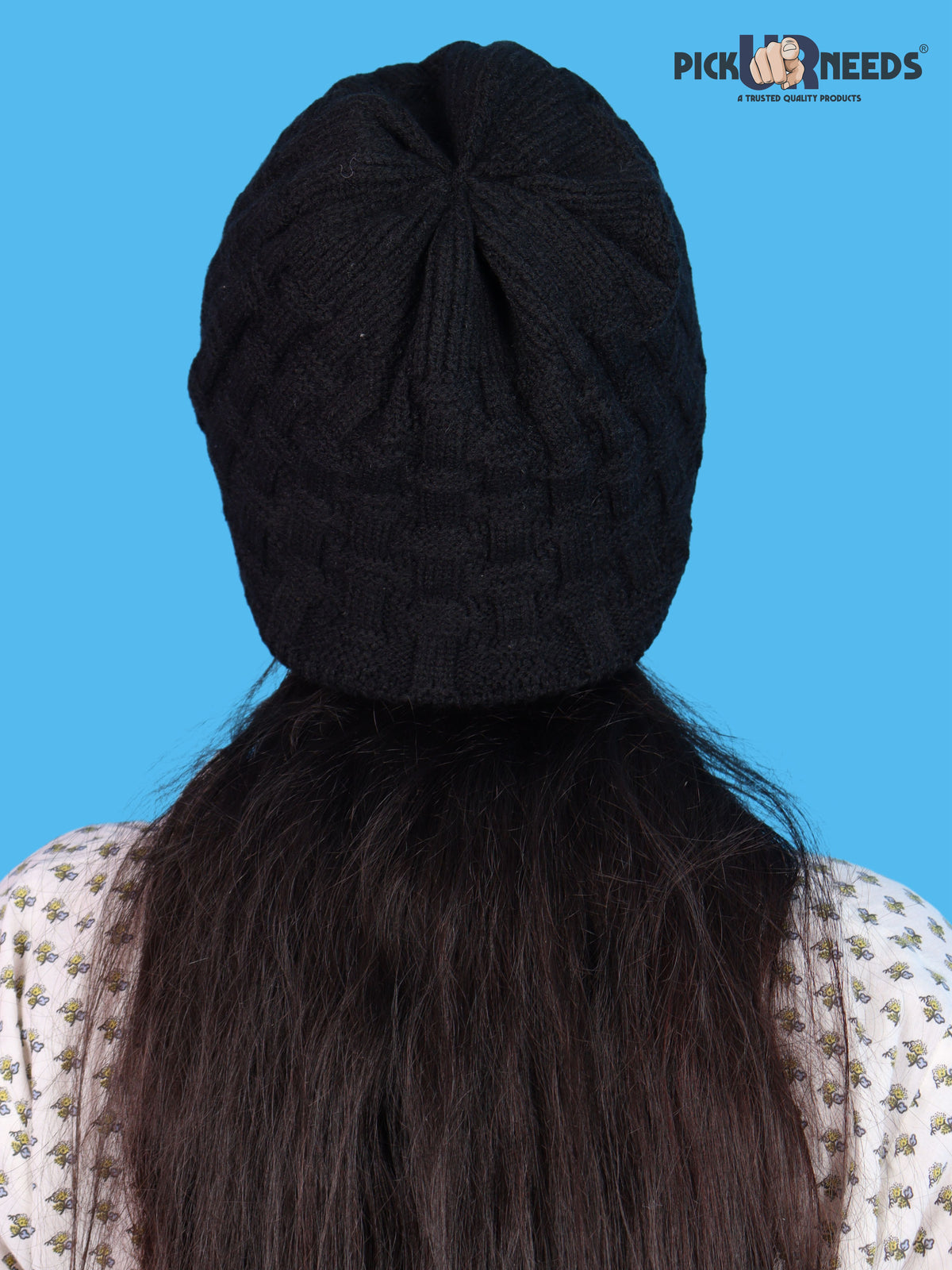 Pick Ur Needs Stylish Winter Cap for Women & Girls Warm Cozy Stretchable with Soft Knit Fabric