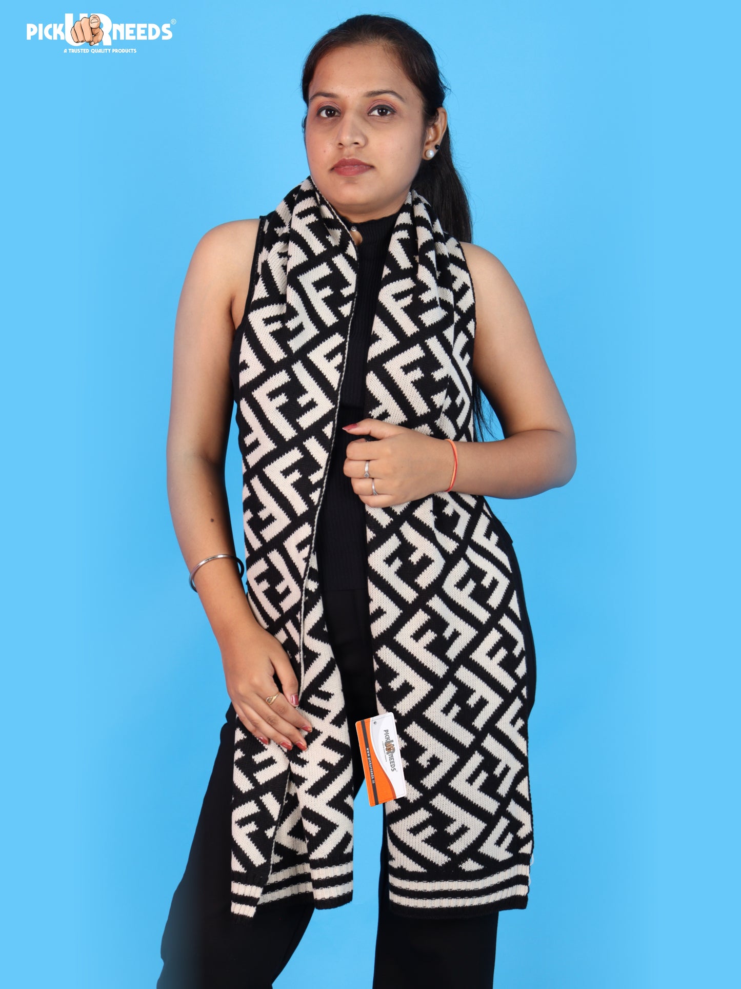 Pick Ur Needs Womens Scarf Muffler Stylish Knitted Winter Neck Wrap for Girls Soft Warm Fashion Accessory