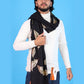 Pick Ur Needs Winter Shawl, Scarf, Stole & Muffler with Elegant Feather Print Soft Lightweight Winter Wrap for Men Stylish Scarf Stole for Kurta, Shirt For Boys