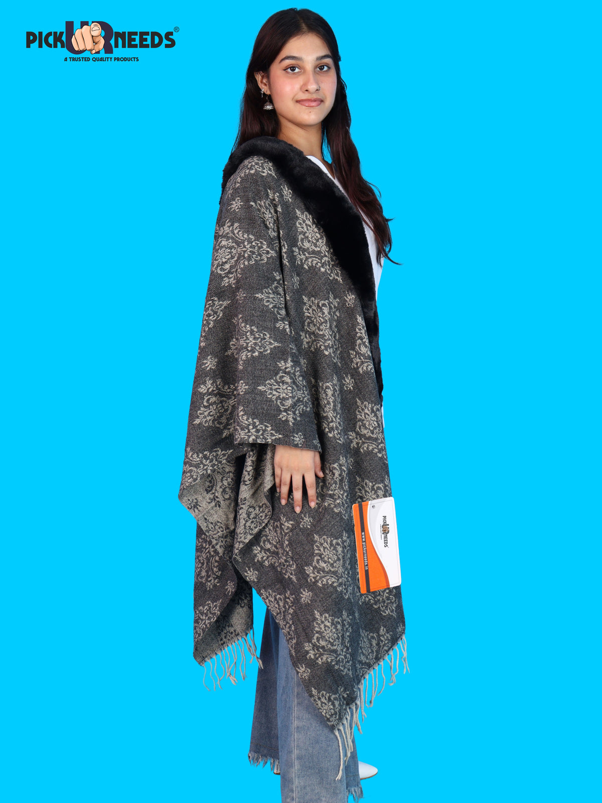 Pick Ur Needs Pashmina Self Design Women Shawl