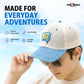 Pick Ur Needs Teenager Stylish Mesh Cap Lightweight Breathable Baseball Hat with “Hi” Embroidery Sun Protection Adjustable Snapback Cap for Boys & Girls