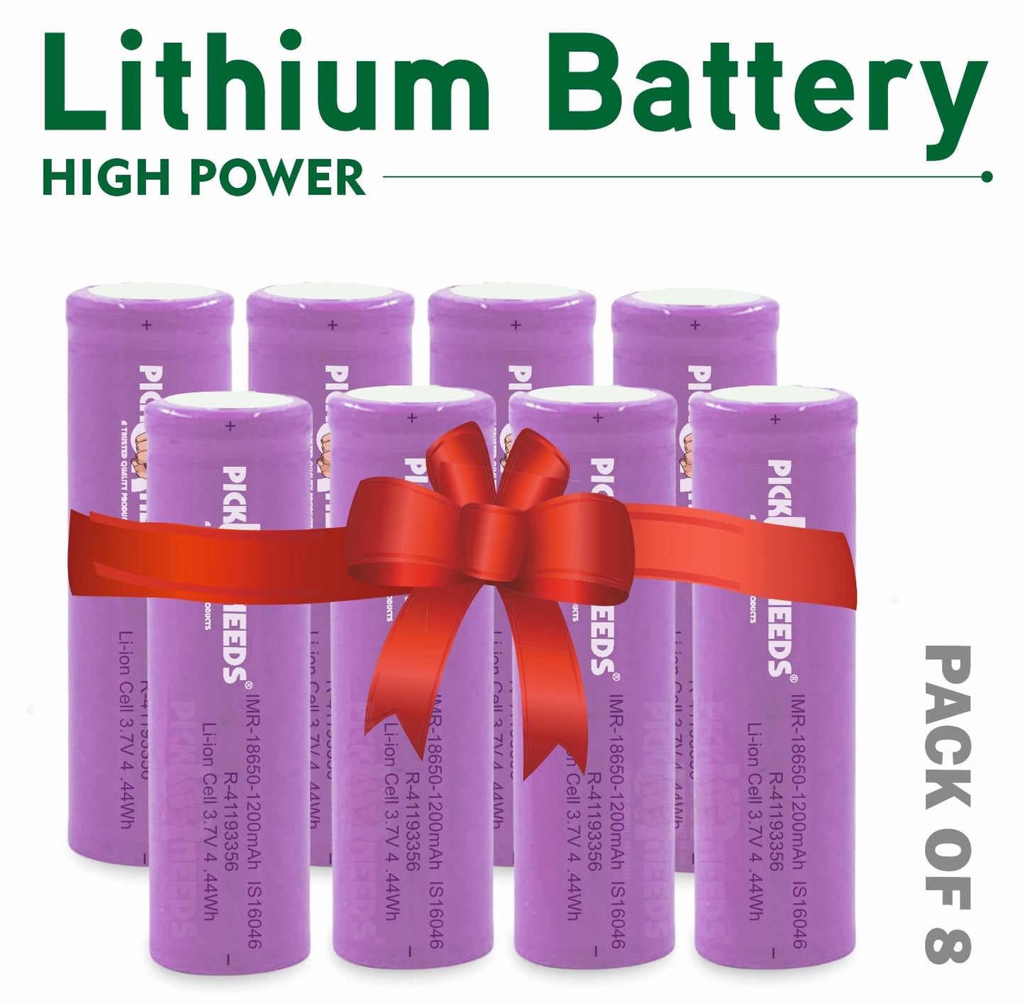 Pick Ur Needs 18650 Rechargeable Battery offers 2000mAh capacity, up to 1000 charge cycles, and high energy density. Ideal for high-drain devices, it ensures long-lasting, eco-friendly power with safety features for overcharge and discharge protection.