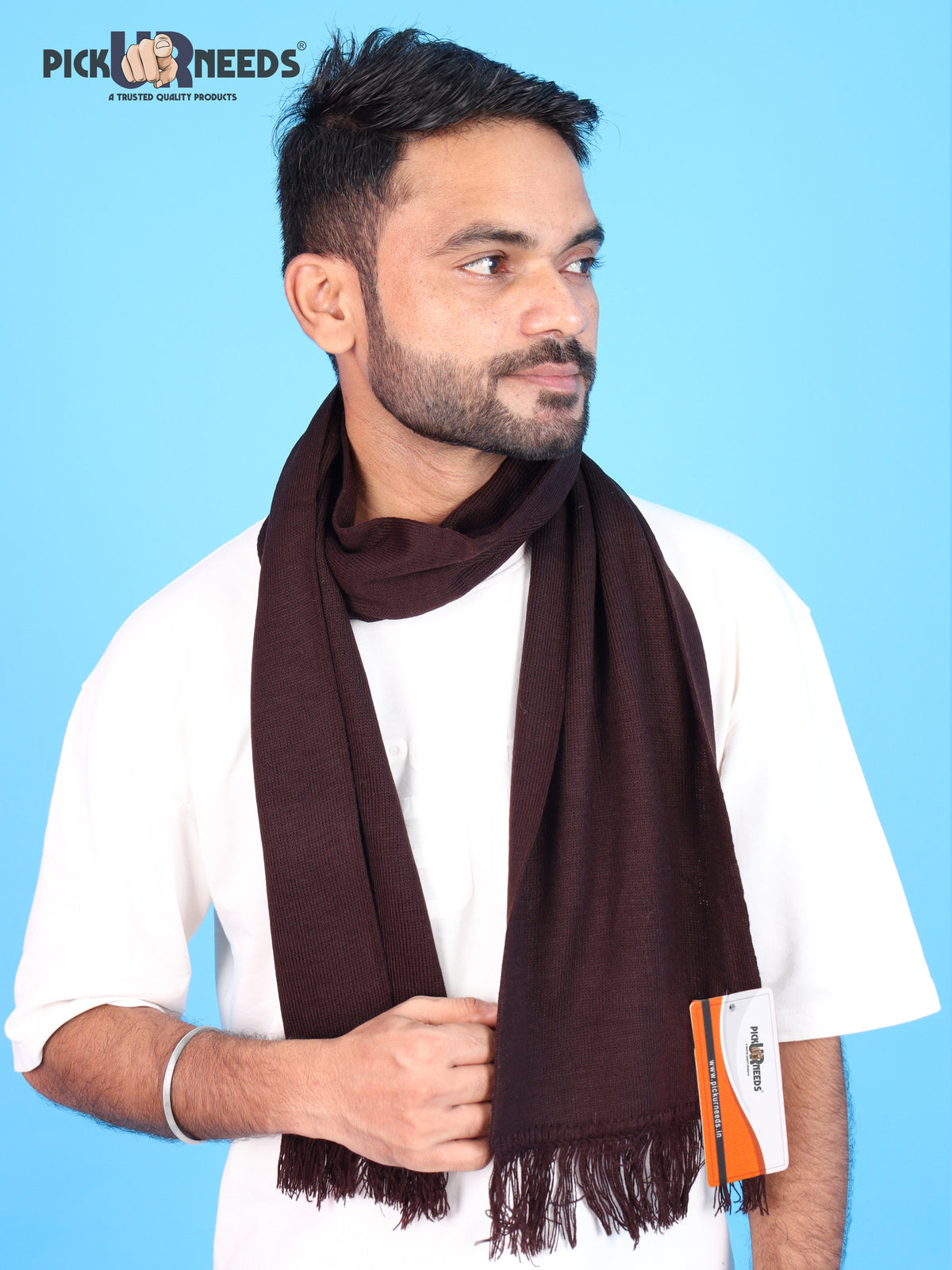 Pick Ur Needs Mens Winter Muffler Scarf for Boys & Men Soft Warm Neck Wrap Stole Lightweight Shawl