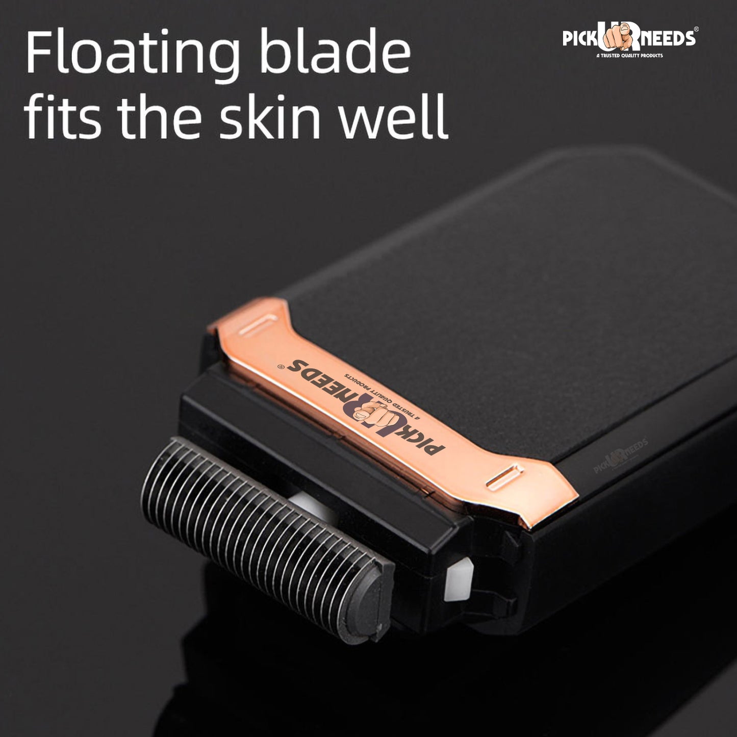 Pick Ur Needs Reciprocating Shaver for Men | Compact Rechargeable Electric Beard Shaver Trimmer | One-Hand Operation | Removable Cutter Head | Travel Friendly Grooming Device