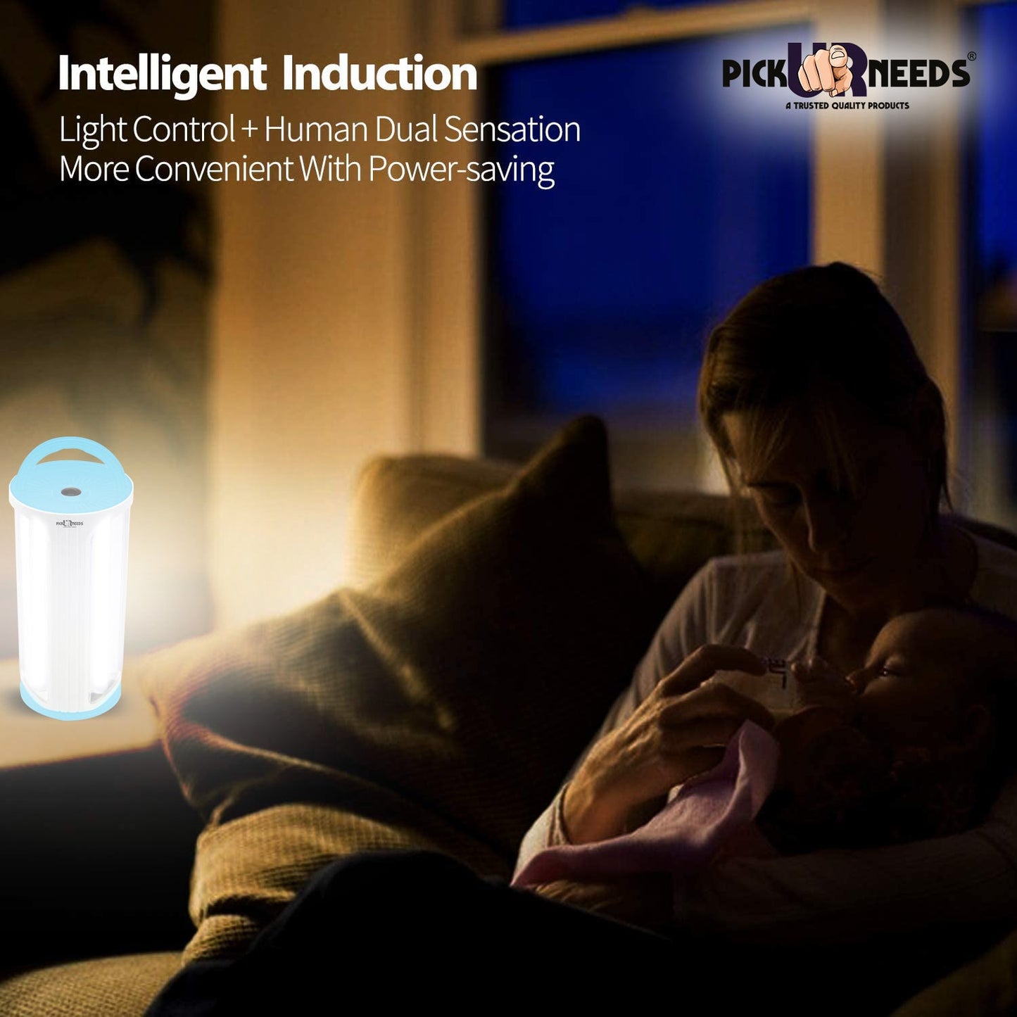 Pick Ur Needs Rechargeable 90W Home Emergency Light 3 Side Tube Floor Lantern Lamp with Hanging Handle