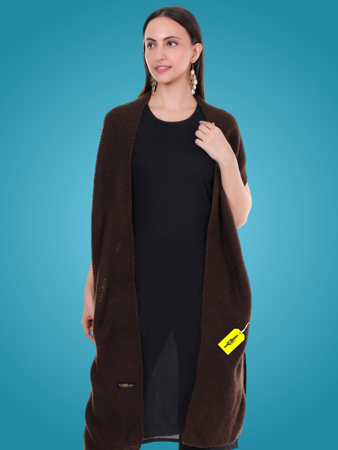 Pick Ur Needs Soft & Elegant Women’s Winter Scarf Wool Blend Knitted Muffler For Cold Weather Wrap