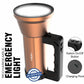 Pick Ur Needs Rechargeable LED Outdoor Torch 200 Watt Laser Light 3600mAh Battery Metal Body 5 hrs Torch Emergency Light