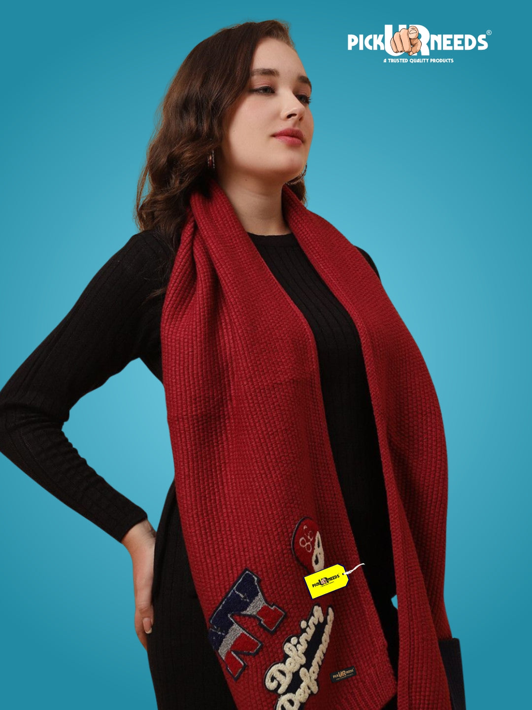 Pick Ur Needs Self Design Women Muffler