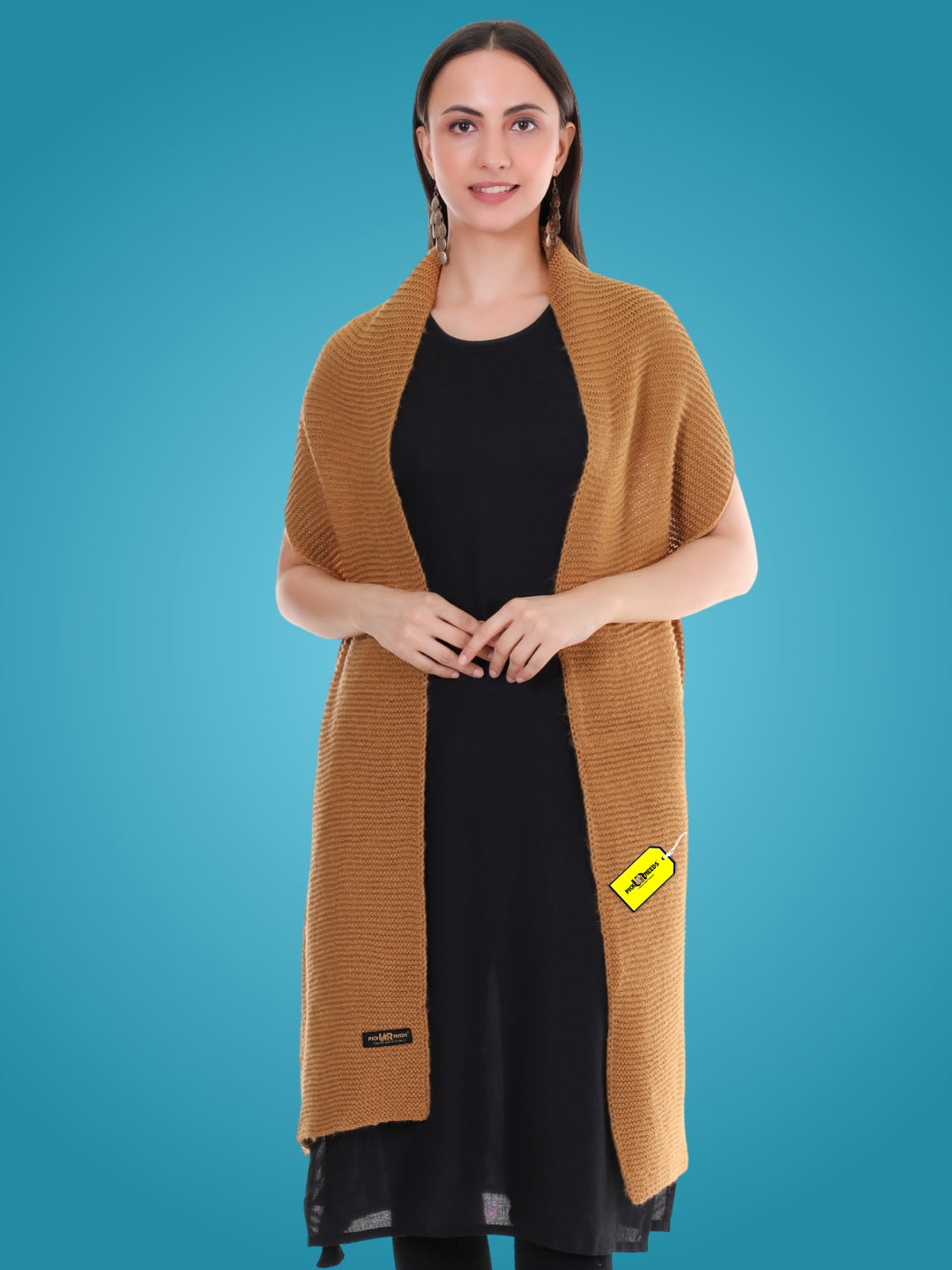 Pick Ur Needs Soft & Elegant Women’s Winter Scarf Wool Blend Knitted Muffler For Cold Weather Wrap