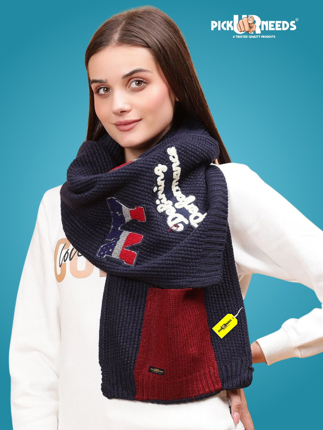 Pick Ur Needs Self Design Women Muffler