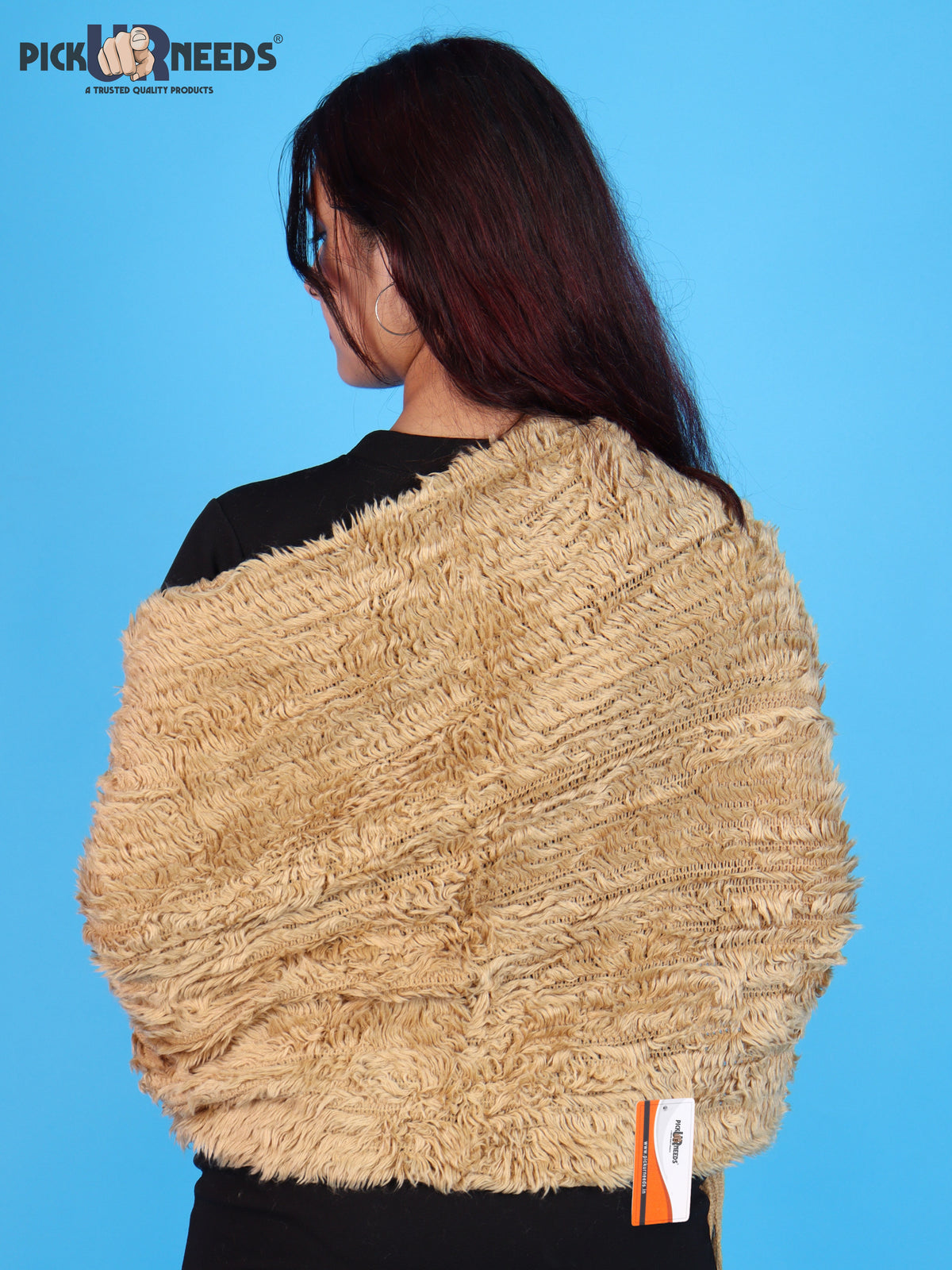 Pick Ur Needs Warm Winter Shawl & Stole for Women & Girls Soft Textured Woven Wrap with Fringe Detailing