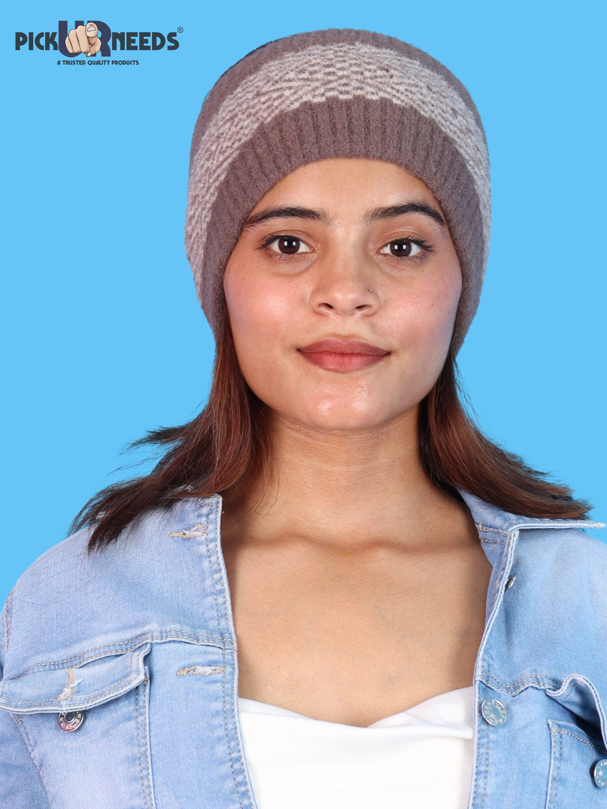 Pick Ur Needs Unisex Winter Headband Ear Warmer For Women & Men Soft Stretch Warm Head Wrap with Geometric Pattern