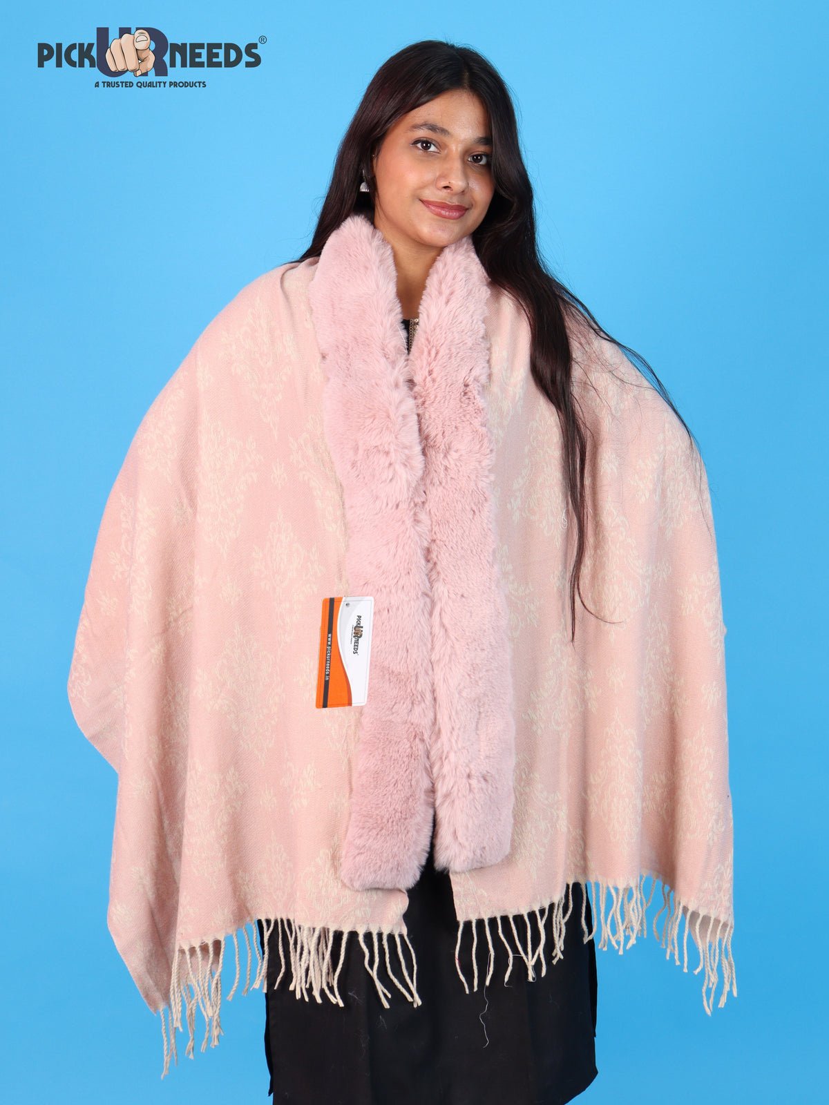 Pick Ur Needs Pashmina Self Design Women Shawl