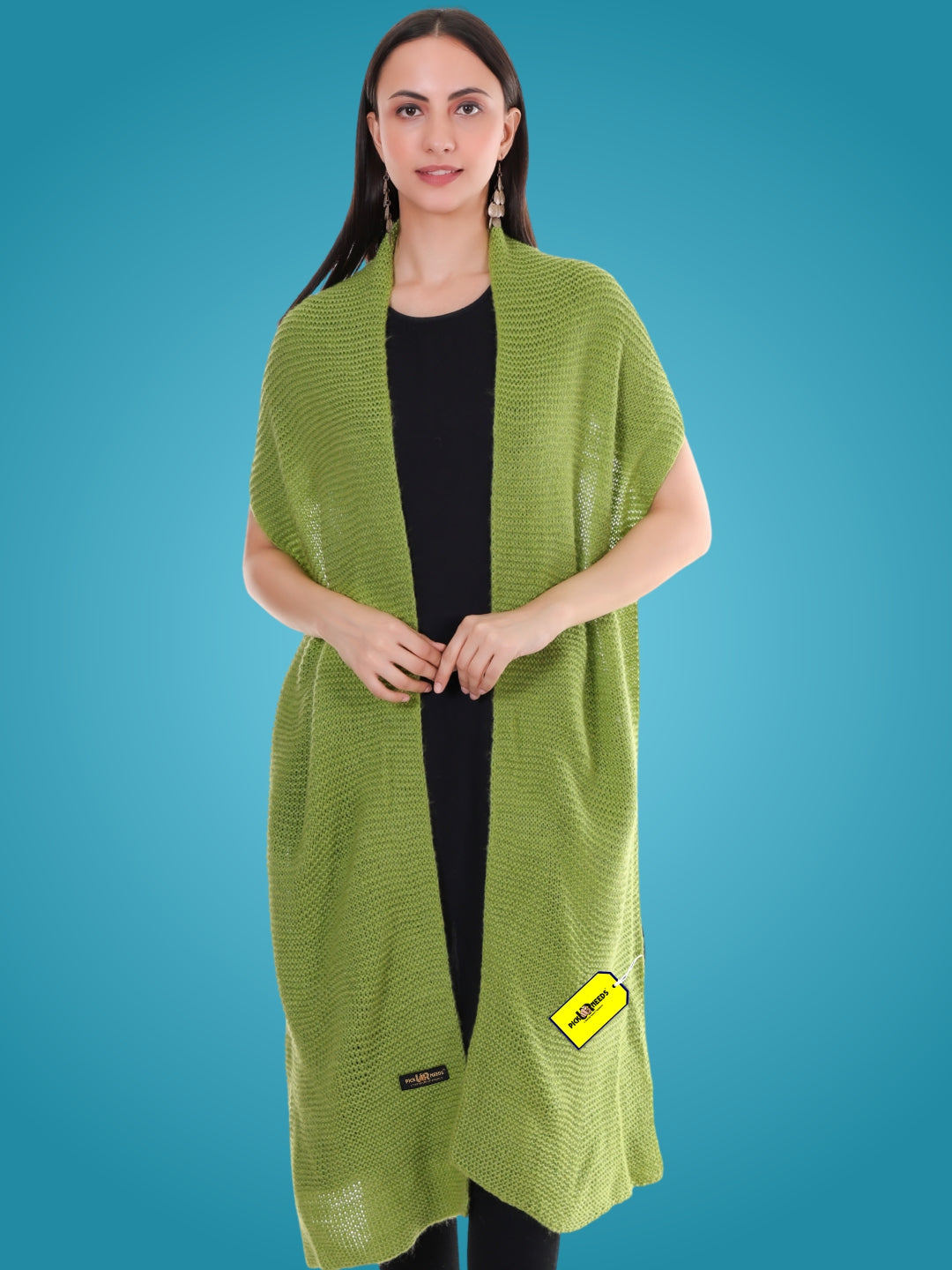 Pick Ur Needs Soft & Elegant Women’s Winter Scarf Wool Blend Knitted Muffler For Cold Weather Wrap