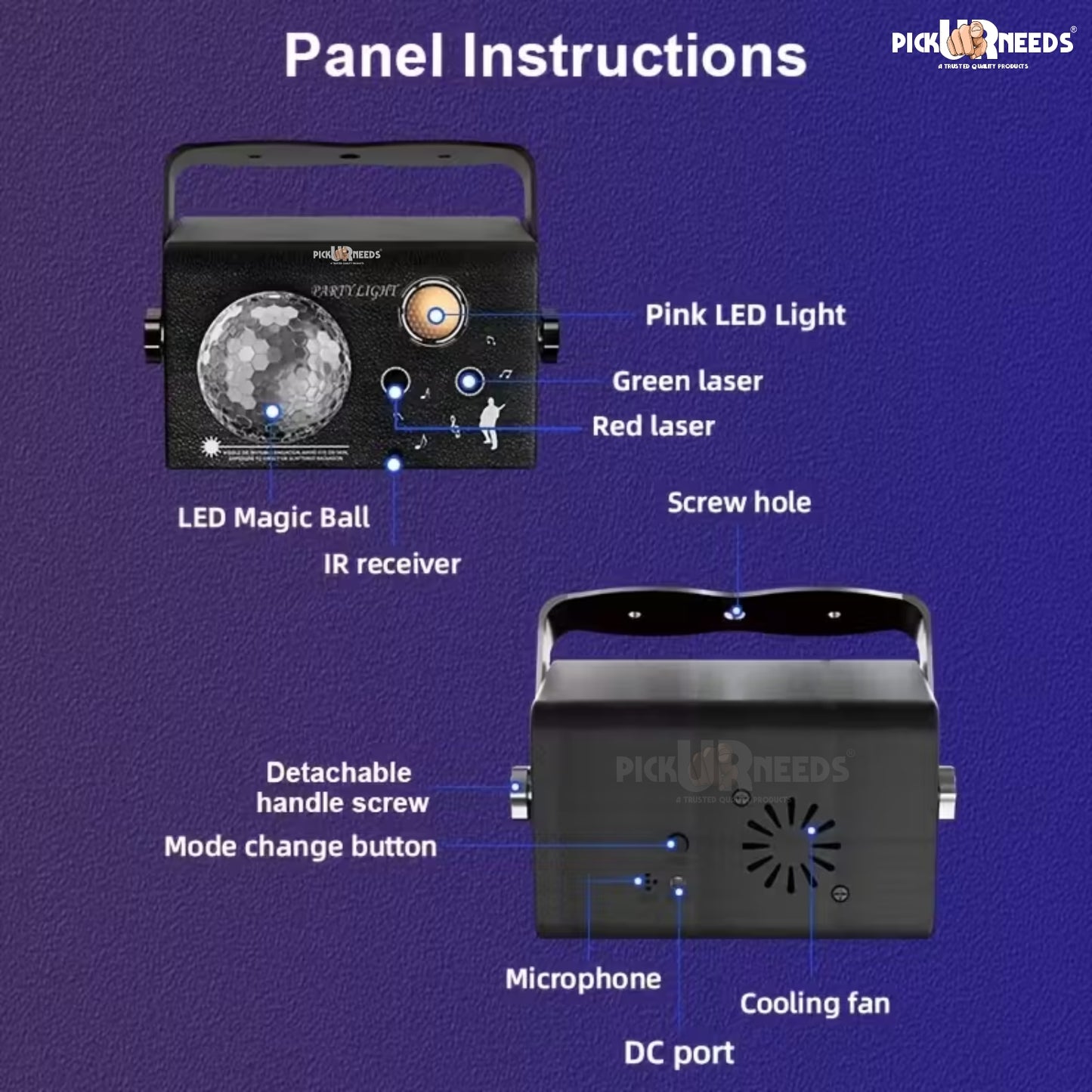 Pick Ur Needs 1 LEDs 14 m Multicolor Color Changing Disco Rice Lights
