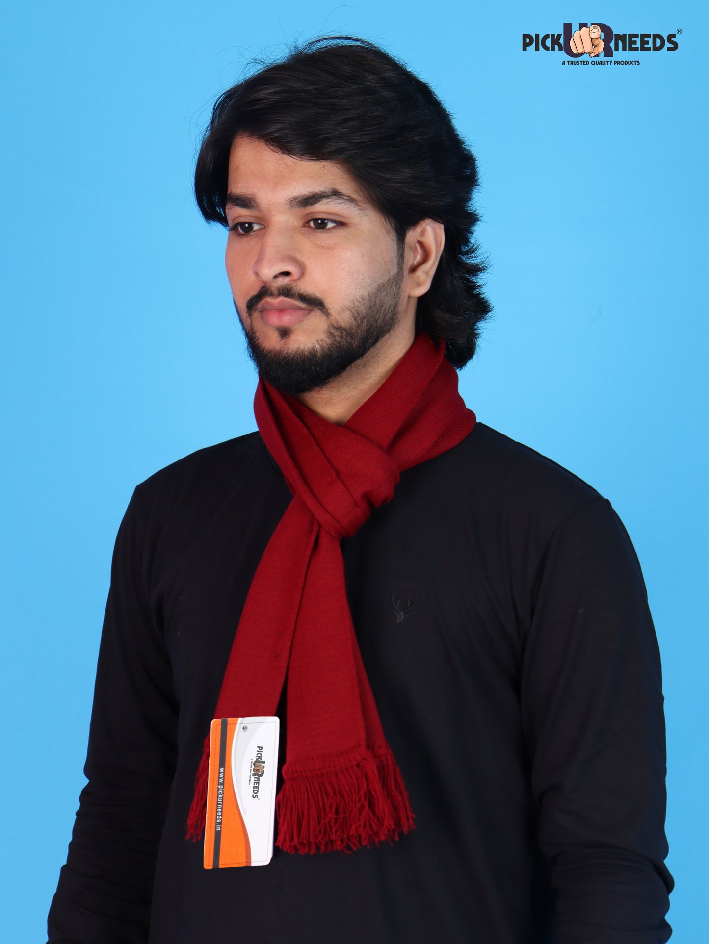 Pick Ur Needs Mens Winter Muffler Scarf for Boys & Men Soft Warm Neck Wrap Stole Lightweight Shawl
