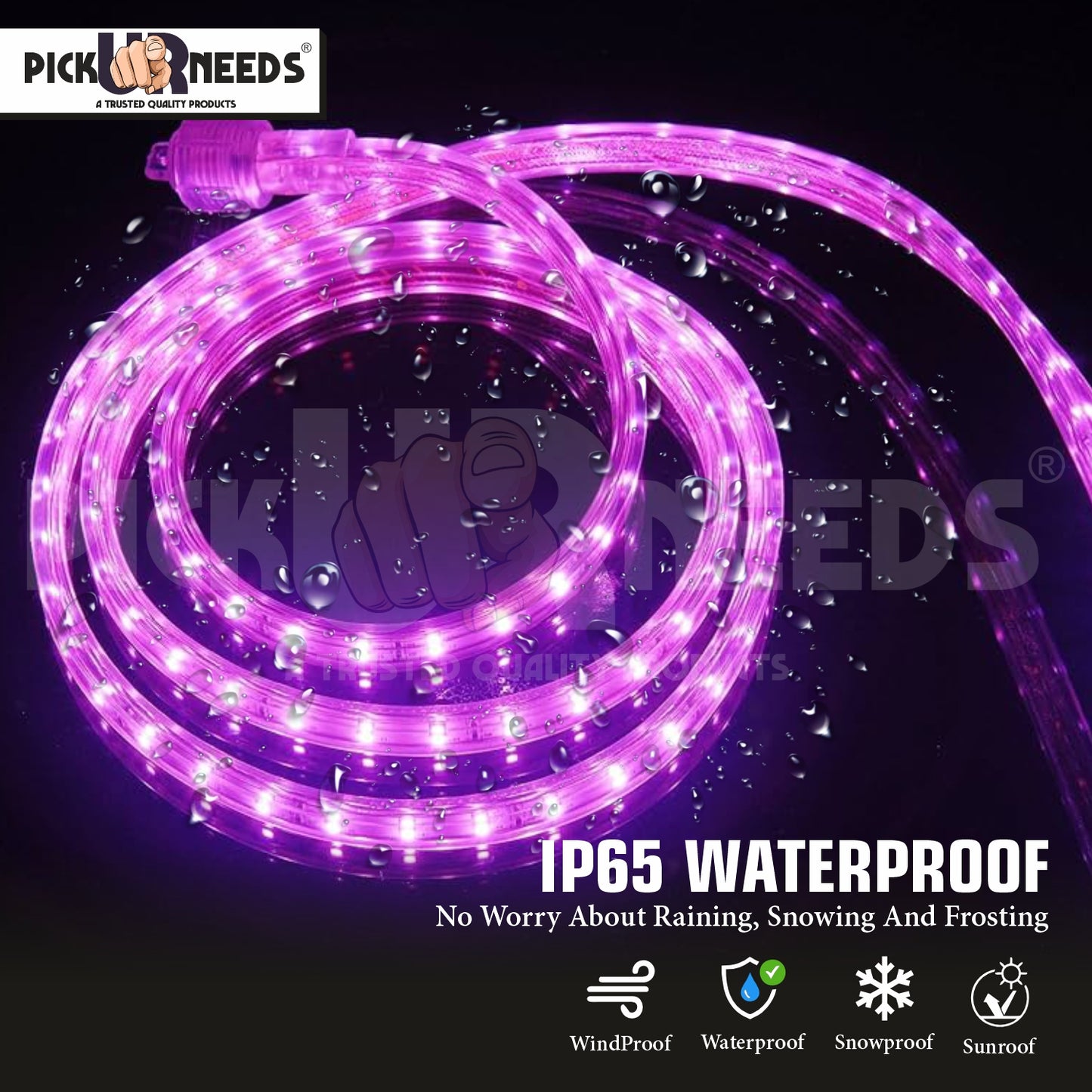 Pick Ur Needs 20M 2400 LED Strip Light-ultra-bright, energy-efficient white LED strip.