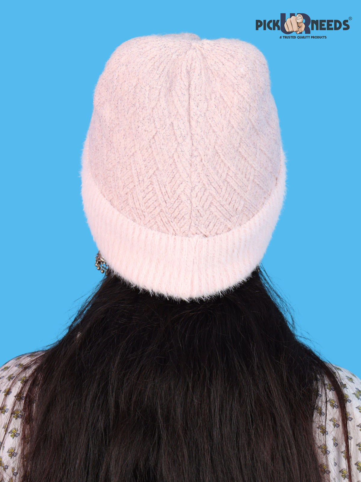Pick Ur Needs Women & Girls Winter Beanie Cap Cozy & Soft Knitted Warm Hat with Stretchable Fit