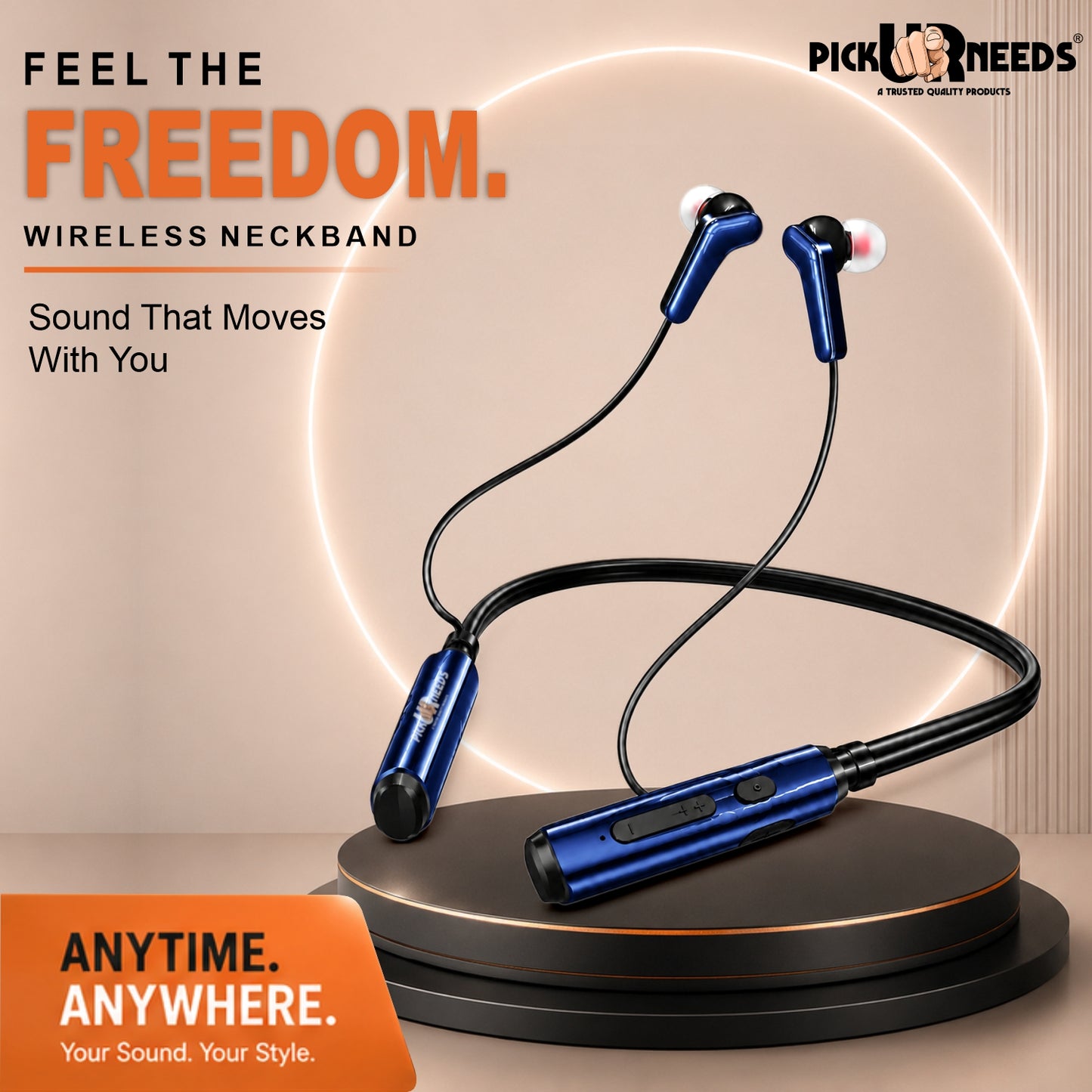 Bluetooth Neckband Earbuds with Strong Battery Backup & Comfortable Fit