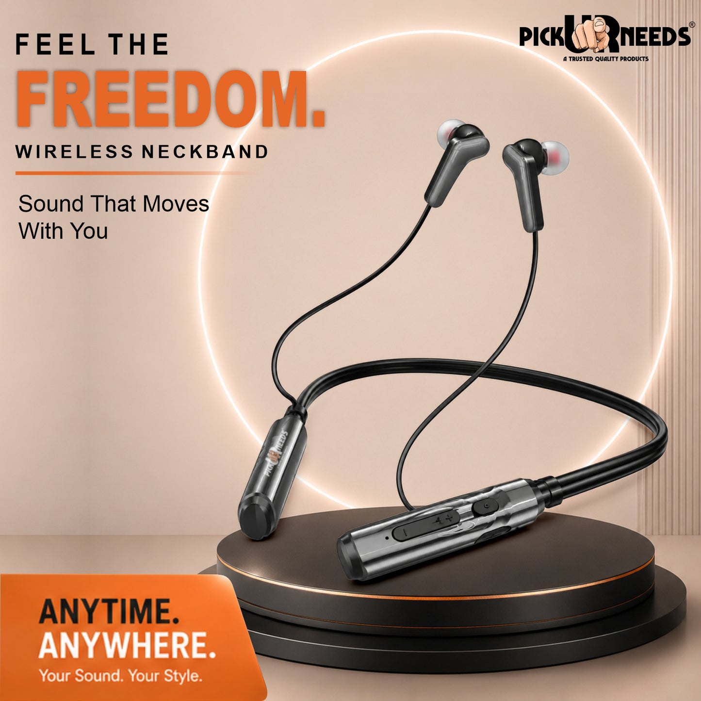 Bluetooth Neckband Earbuds with Strong Battery Backup & Comfortable Fit