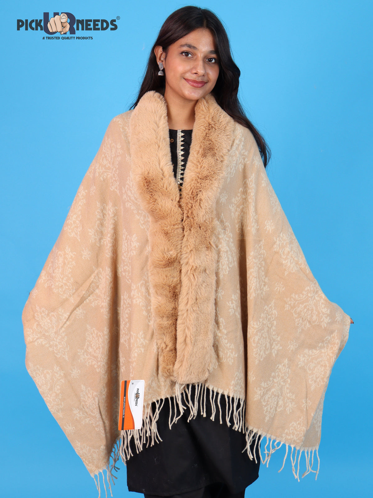 Pick Ur Needs Pashmina Self Design Women Shawl