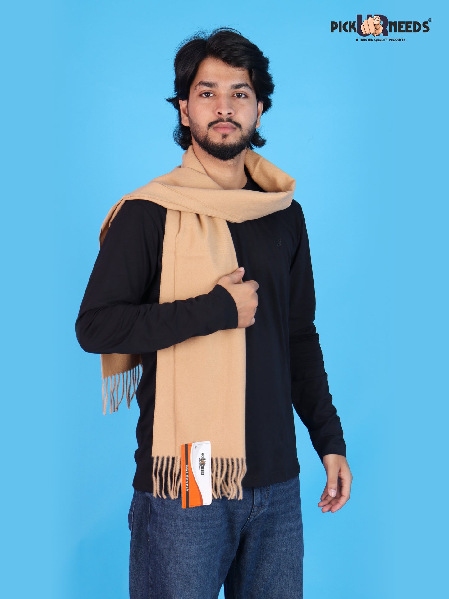 Pick Ur Needs Stylish Men’s Winter Muffler Soft Knitted Warm Neck Scarf