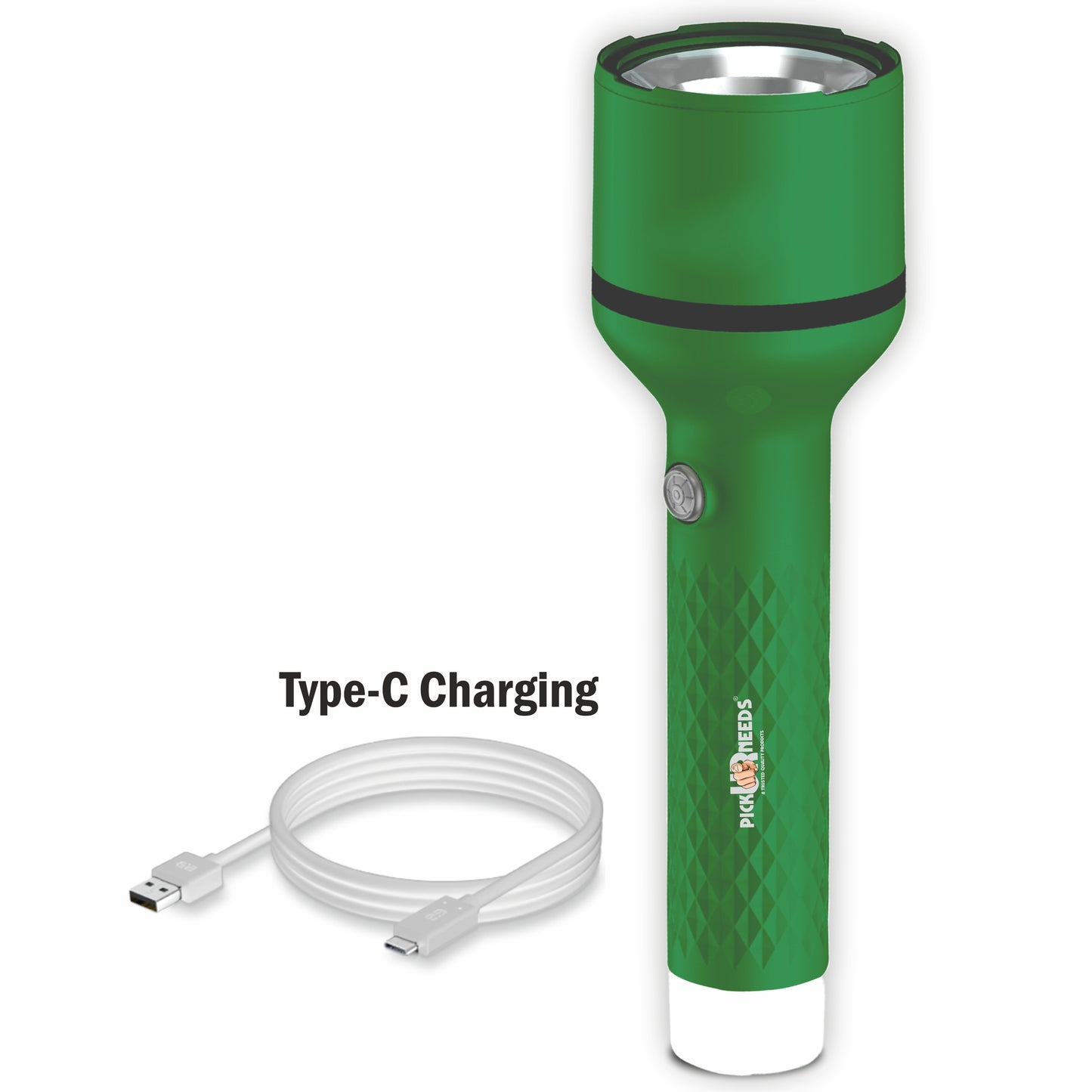 Pick Ur Needs Rechargeable Long Range Search Light With 4 Mode Light Long Battery Backup Torch 6 hrs Lantern Emergency Light