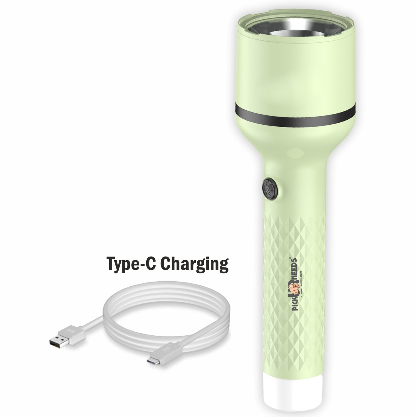 Pick Ur Needs Rechargeable Long Range Search Light With 4 Mode Light Long Battery Backup Torch 6 hrs Lantern Emergency Light
