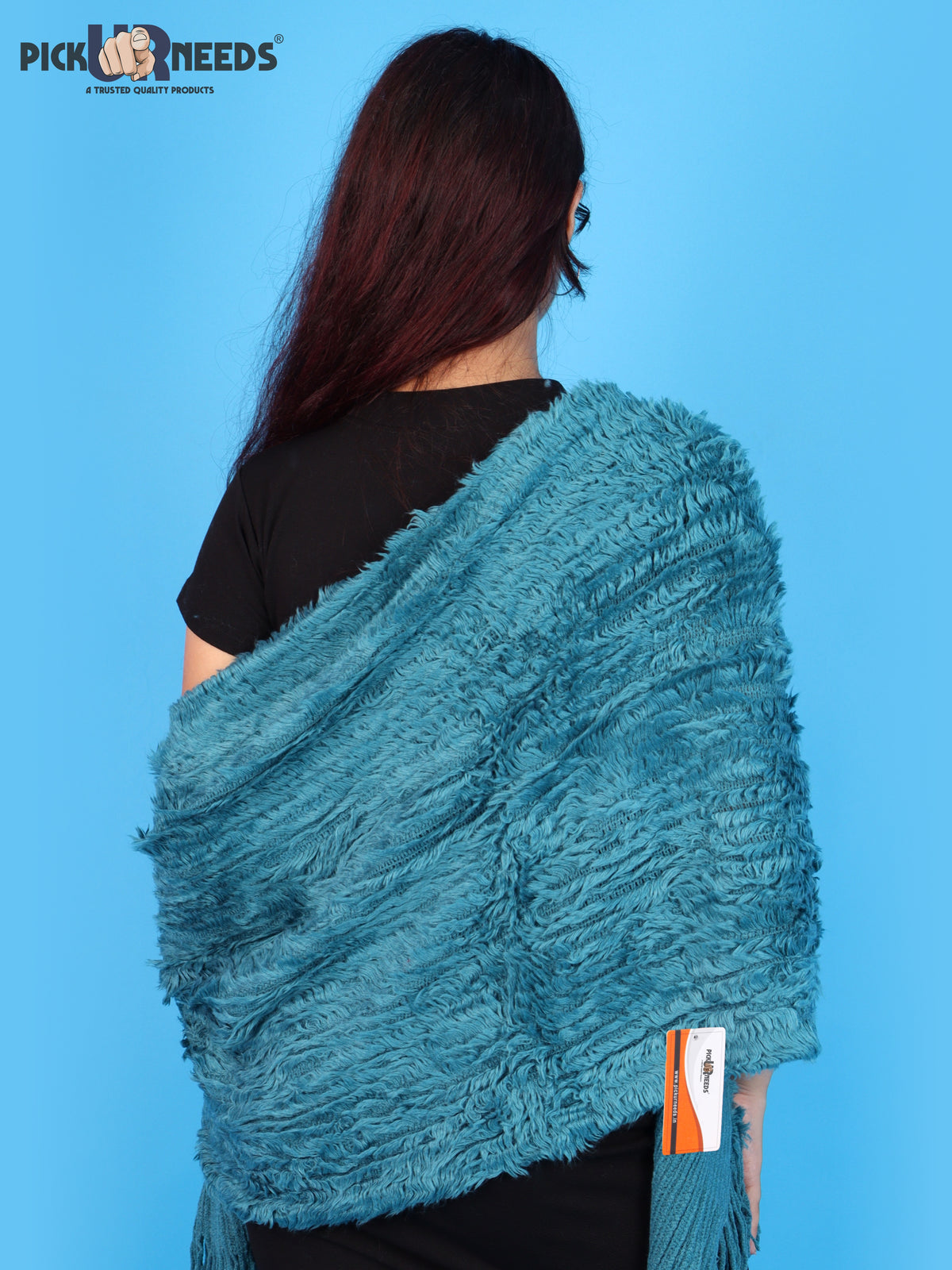Pick Ur Needs Warm Winter Shawl & Stole for Women & Girls Soft Textured Woven Wrap with Fringe Detailing