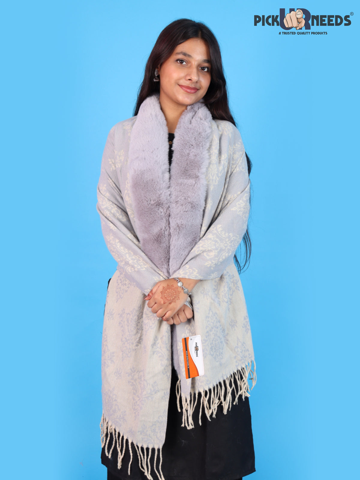 Pick Ur Needs Pashmina Self Design Women Shawl